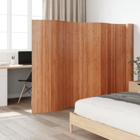 Cloison de séparation marron 165x800 cm bambou vidaXL