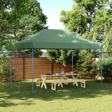 vidaXL Foldable Party Tent Pop-Up Green 410x279x315 cm