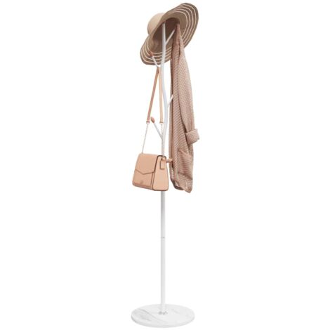 Porte-manteau blanc 177 cm fer enduit de poudre vidaXL (1/5)