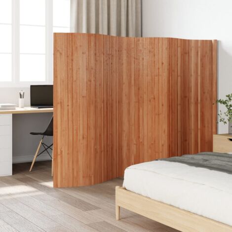 Vidaxl – Cloison de séparation en bambou marron 165x400 cm – Résistant à l'eau – Pour espaces intérieurs – Style naturel et épuré
