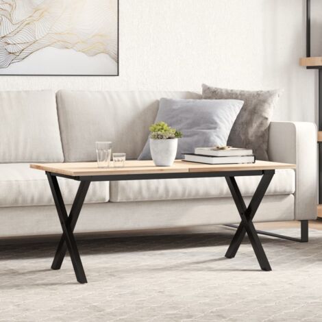 Pieds de table basse cadre en X 70x30x43 cm acier vidaXL (1/5)
