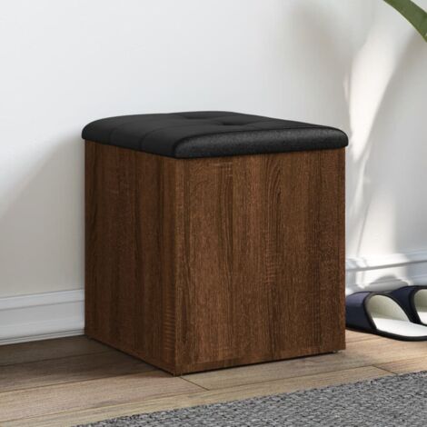 vidaXL Banc de rangement chêne marron 42x42x45 cm bois