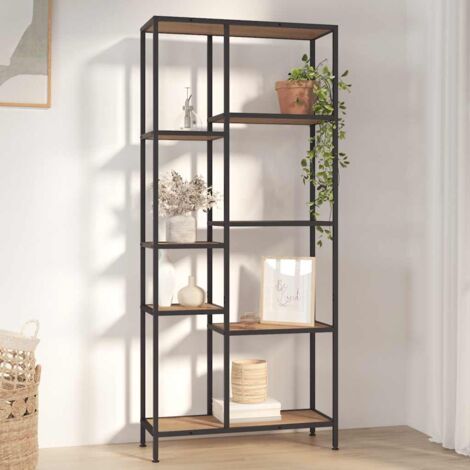 vidaXL Book Shelf 80x30x180 cm Steel and Engineered Wood (1/5)