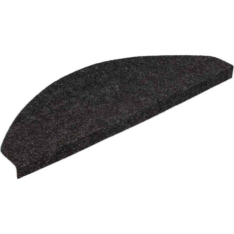 vidaXL Stair Mats Self-adhesive 10 pcs Anthracite 65x22.5x3.5 cm