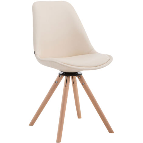 CLP – Chaise enfant pivotante similicuir – Piètement en bois de hêtre – Confort optimal assise rembourrée – Pour salle à manger et zones d'attente (1/3)