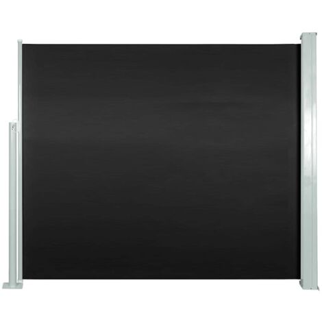vidaXL Retractable Side Awning 120 x 300 cm Black (1/6)