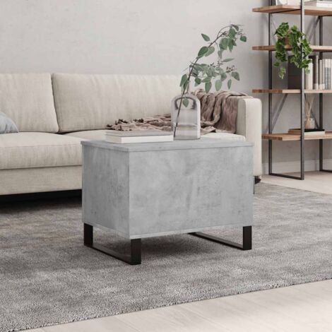 Table basse Gris béton 60x44,5x45 cm Bois d'ingénierie vidaXL