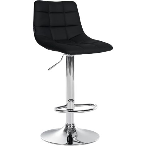 Tabouret Jerry en noir, chrom (1/5)