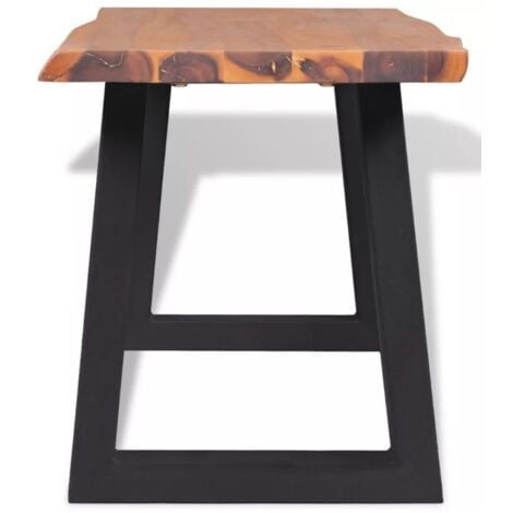 Banc en bois d'acacia massif 145 cm