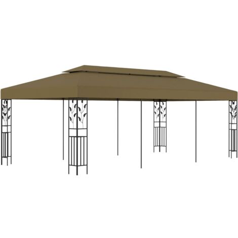 Chapiteau 6x3 m Taupe 180 g/m² vidaXL (1/5)
