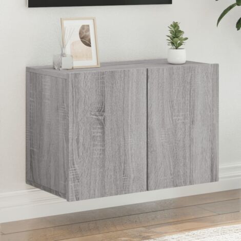 vidaXL TV Cabinet Wall-mounted Grey Sonoma 60x30x41 cm