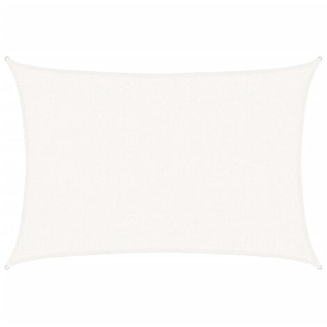 Voile d'ombrage 160 g/m² Blanc 2,5x3,5 m PEHD vidaXL