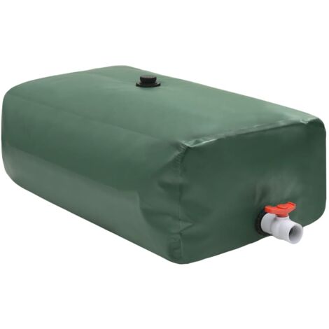 Vidaxl – Récupérateur d'eau de pluie pliable 100 L – Réservoir PVC avec robinet – Léger et résistant aux déchirures – Idéal pour camping et jardinage
