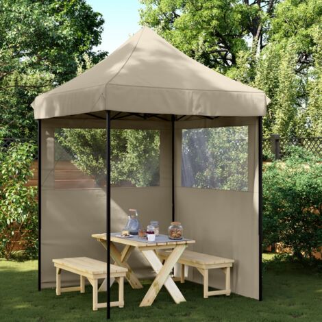 Vidaxl – Tente de fête pliable pop-up 3x6m – 2 parois latérales avec fenêtres – Tissu Oxford imperméable – Cadre en acier robuste (1/5)