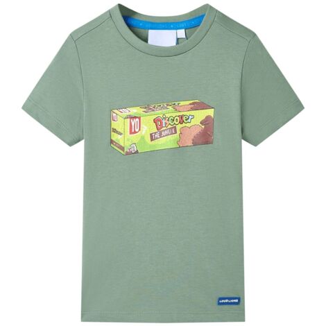 Pampling T-Shirt Enfant Manches Courtes Summer Sushi – Imprimé Fun 100 % Coton, Unisexe Garçons Filles, 5 Tailles XS-XL