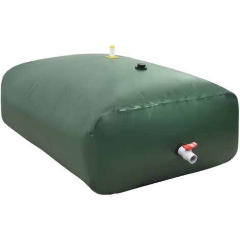 Vidaxl – Réservoir d'eau de pluie pliable 2100 L – PVC résistant aux déchirures – Robinet intégré pour arrosage – Léger et facile à transporter (1/6)