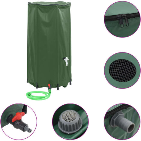 Réservoir d'eau avec robinet pliable 100 L PVC vidaXL