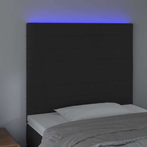 VidaXL Tête De Lit à LED Gris Foncé 183x16x78/88 Cm Velours - La Poste