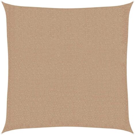 Voile d'ombrage 160 g/m² Taupe 3x3 m PEHD vidaXL