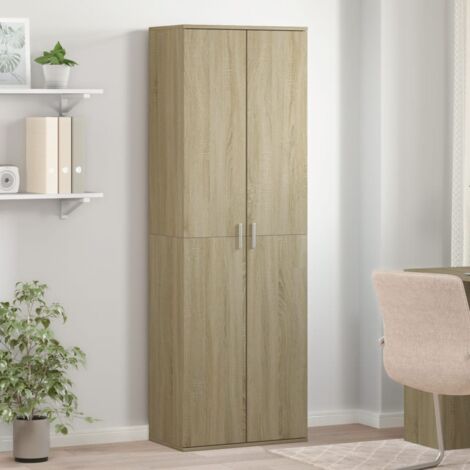 vidaXL Buffet haut chêne sonoma 60x35x180 cm bois d'ingénierie