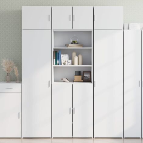 vidaXL Storage Cabinet White 70x42,5x225 cm Engineered Wood