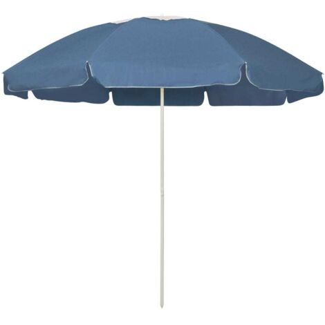 vidaXL Parasol de plage bleu 240 cm (1/5)