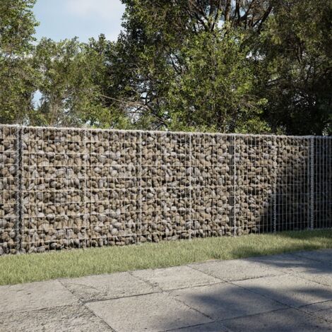 Panier gabion avec couvercle 300x100x100 cm fer galvanisé vidaXL
