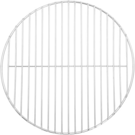 vidaXL Grille de barbecue ronde Ø37 cm Acier inoxydable 304