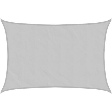 Voile d'ombrage gris clair 5x3 m 100% polyester oxford vidaXL