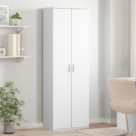 vidaXL Highboard White 60x35x180 cm Engineered Wood (1/5)