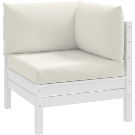 vidaXL Pallet Cushions 3 pcs Melange Cream Fabric