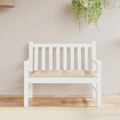 Coussin de banc de jardin beige 110x50x7 cm tissu oxford vidaXL
