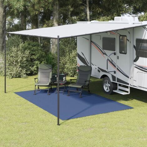 vidaXL Tapis de tente bleu 4x2,5 m