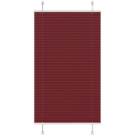 vidaXL Store plissé rouge bordeaux 75x150 cm largeur du tissu 74,4 cm