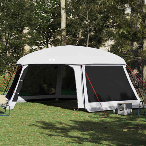 Maisonchic – Tente de piscine 670x590 cm – Toit amovible en polyester 185T – Parois en maille pour ventilation – Résistante à l'eau et au vent