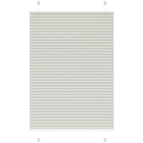 Store plissé gris clair 100x100 cm largeur du tissu 99,4cm vidaXL