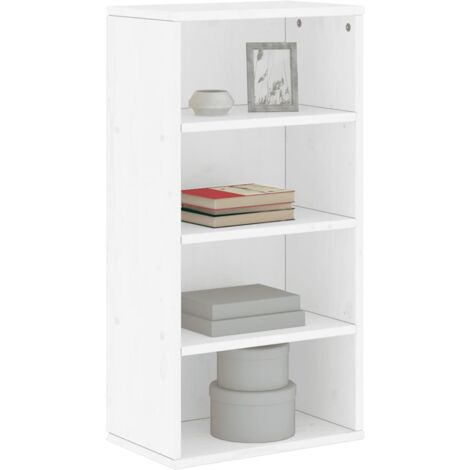 Armoire latérale ODDA blanc 40x24x79 cm bois massif pin vidaXL