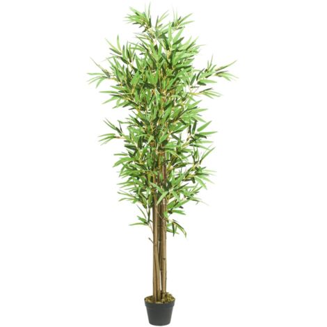 vidaXL Bambou artificiel 1288 feuilles 180 cm vert
