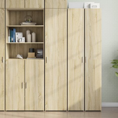 vidaXL Buffet haut chêne sonoma 40x42,5x185 cm bois d'ingénierie