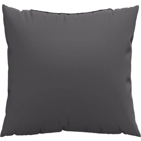 vidaXL Coussins de canapé lot de 4 anthracite 50x50 cm tissu