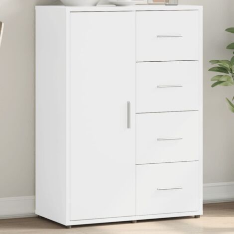 Vidaxl – Buffet blanc 60x31x84 cm en bois d'ingénierie – Résistant à l'humidité – Grand espace de rangement – Design moderne (1/5)