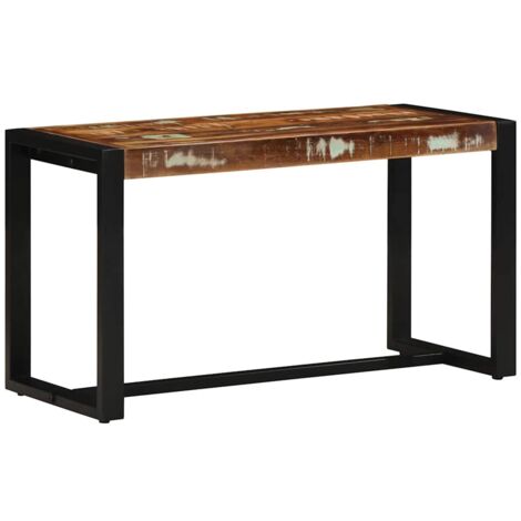 vidaXL Banc multicolore 80x35x45 cm bois massif récupération