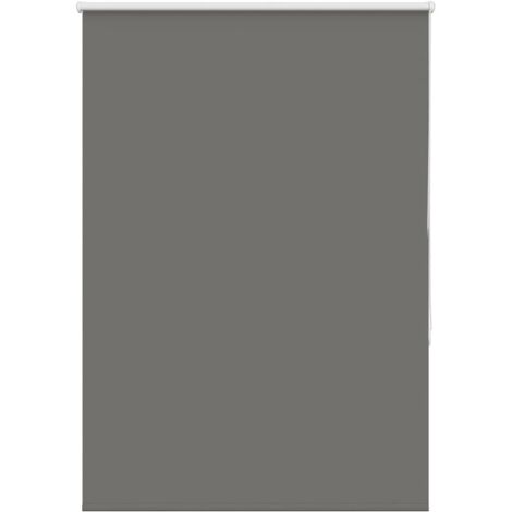 vidaXL Roller Blind Blackout Grey 105x175 cm Fabric Width 100,7 cm Polyester