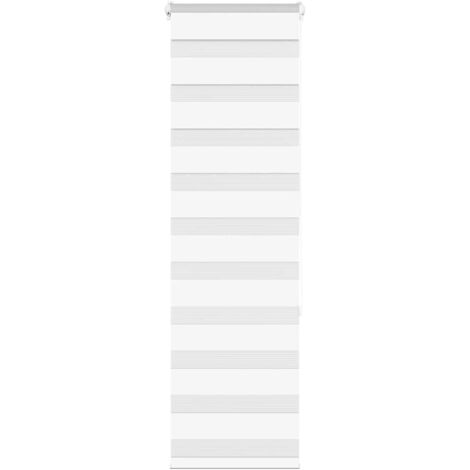 vidaXL Zebra Blind White 45x150 cm Fabric Width 40,9 cm Polyester (1/5)