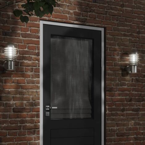 vidaXL Outdoor Wall Light Silver Stainless Steel (1/5)