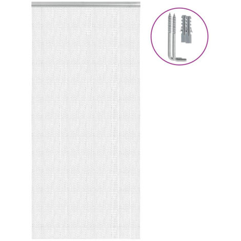 Moustiquaire de porte à chaîne 100x212 cm aluminium