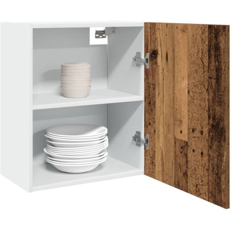 vidaXL Hanging Cabinets 2 pcs "Lyon" Old Wood 50x31x60 cm Engineered Wood