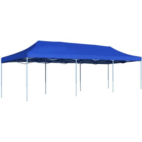 vidaXL Folding Pop-up Party Tent 3x9 m Blue (1/9)