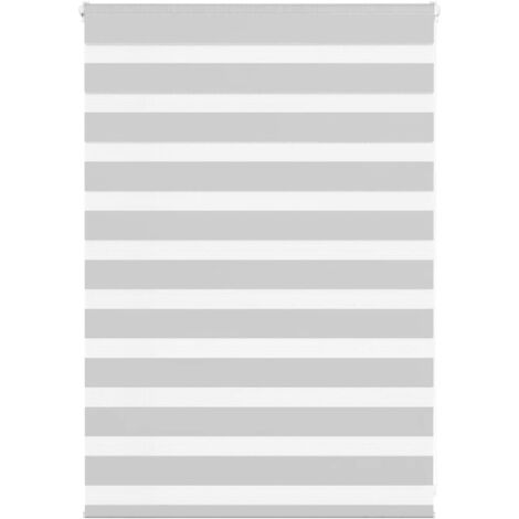 vidaXL Store zèbre gris clair largeur du tissu 100,9 cm polyester