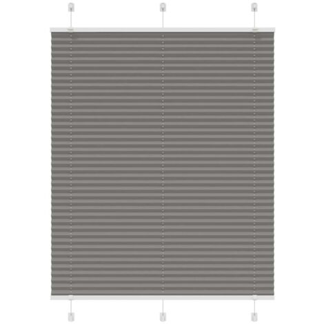 vidaXL Pleated Blind Anthracite 110x150 cm Fabric Width 109,4 cm Polyester